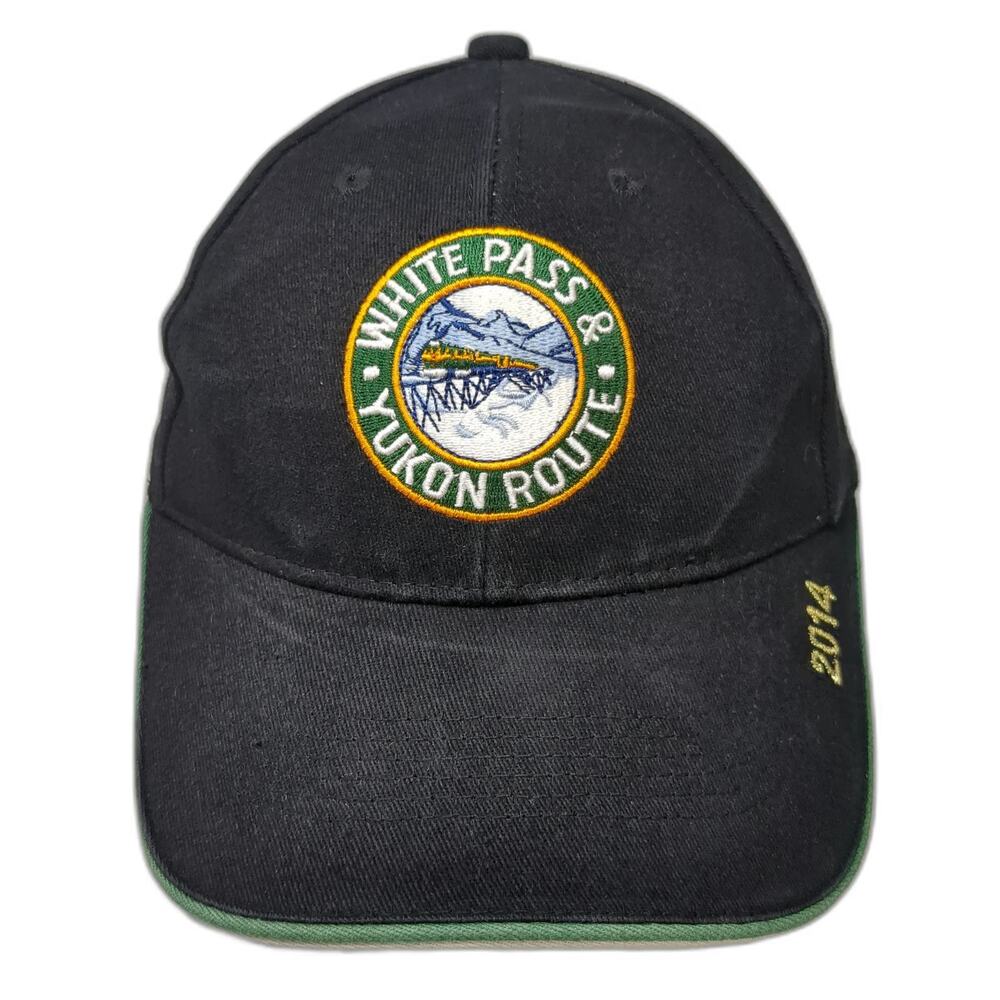 White Pass Yukon Route Baseball Cap Black One Size Skagway Alaska 2014 Train Hat